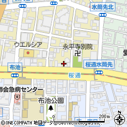 ホームメイト布池桜通店周辺の地図