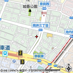 名鉄協商車道駅北第２駐車場周辺の地図