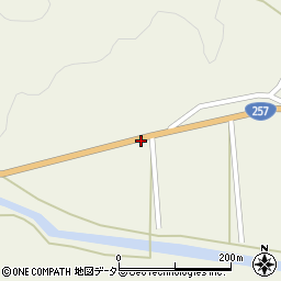 愛知県設楽町（北設楽郡）西納庫（道下）周辺の地図