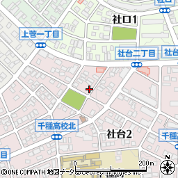 愛知県名古屋市名東区社台2丁目134周辺の地図