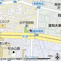 愛知県名古屋市東区代官町41-28周辺の地図