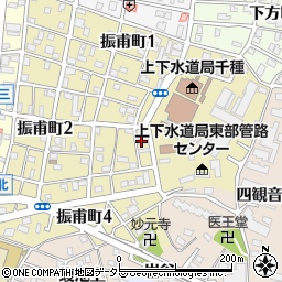 愛知県名古屋市千種区振甫町2丁目70-2周辺の地図