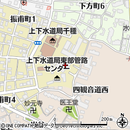 名古屋市上下水道局東部管路センター周辺の地図