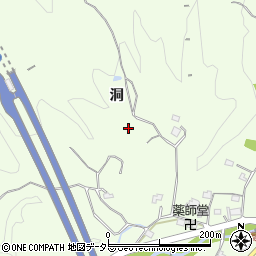 愛知県豊田市猿投町洞周辺の地図