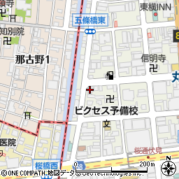 ローソンストア１００名古屋丸の内店周辺の地図