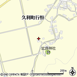 島根県大田市久利町行恒周辺の地図