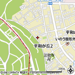 愛知県名古屋市名東区平和が丘2丁目155周辺の地図