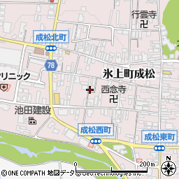 兵庫県丹波市氷上町成松周辺の地図