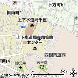 名古屋市役所　上下水道局東部管路センター周辺の地図