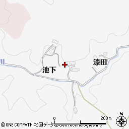 愛知県豊田市松嶺町池下周辺の地図