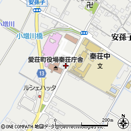 秦荘庁舎周辺の地図