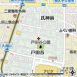 愛知県長久手市戸田谷周辺の地図