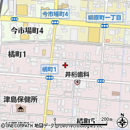 日本キリスト改革派津島教会周辺の地図
