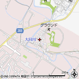 滋賀県東近江市長勝寺町周辺の地図