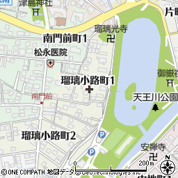 〒496-0856 愛知県津島市瑠璃小路町の地図