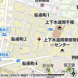 愛知県名古屋市千種区振甫町周辺の地図