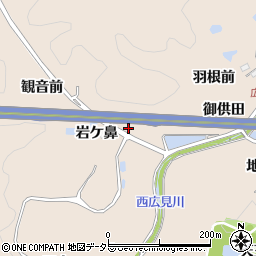 愛知県豊田市広幡町岩ケ鼻周辺の地図