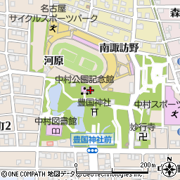 中村公園案内所周辺の地図