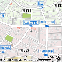 愛知県名古屋市名東区社台2丁目17-1周辺の地図