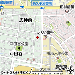 愛知県長久手市戸田谷415周辺の地図