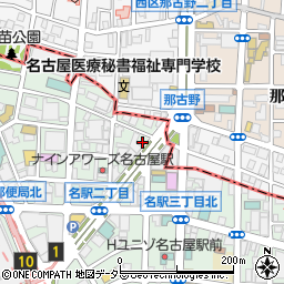 全席個室×欧風ナゴヤメシ バオット名駅周辺の地図