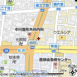 愛知県名古屋市東区代官町34周辺の地図