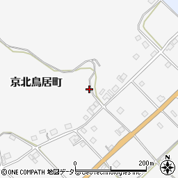 京都府京都市右京区京北鳥居町（口山田）周辺の地図