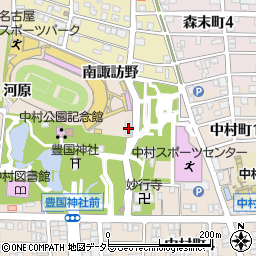 愛知県名古屋市中村区中村町木下屋敷23周辺の地図