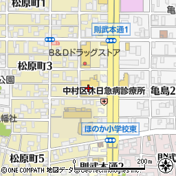 ヤマナカ則武店周辺の地図