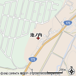 京都府京丹波町（船井郡）大朴（池ノ内）周辺の地図