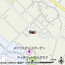 愛知県長久手市前熊原山周辺の地図