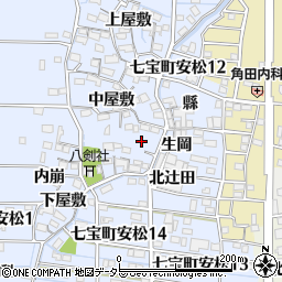 愛知県あま市七宝町安松中屋敷2114周辺の地図