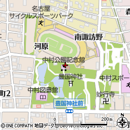 愛知県名古屋市中村区中村町高畑周辺の地図