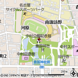 愛知県名古屋市中村区中村町（高畑）周辺の地図