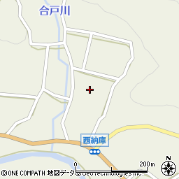 愛知県設楽町（北設楽郡）西納庫（吉原）周辺の地図