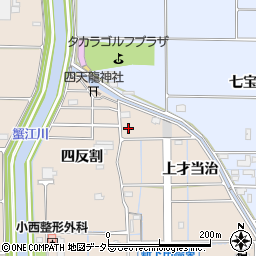 愛知県あま市七宝町下田上才当治周辺の地図