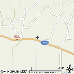 愛知県設楽町（北設楽郡）西納庫（梅ノ木）周辺の地図