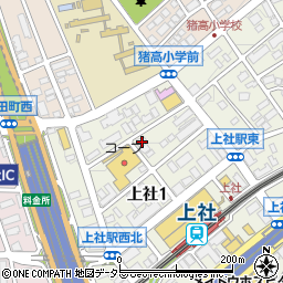 愛知県名古屋市名東区上社1丁目201周辺の地図