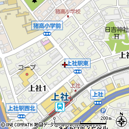 愛知県名古屋市名東区上社1丁目605周辺の地図