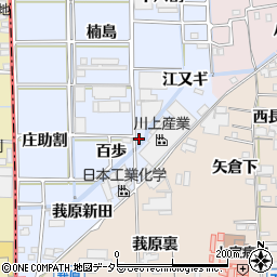 愛知県あま市乙之子百歩周辺の地図
