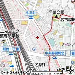 名古屋ルーセントタワー周辺の地図