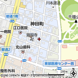 名鉄協商神田町駐車場周辺の地図
