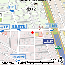 愛知県名古屋市名東区社台3丁目8周辺の地図