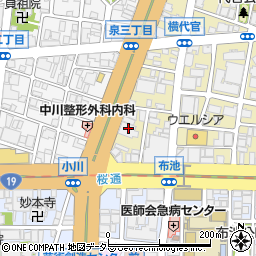 愛知県名古屋市東区代官町34-25周辺の地図