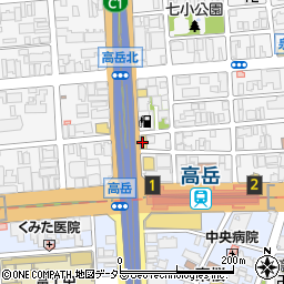 なか卯高岳店周辺の地図