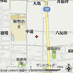 愛知県あま市七宝町秋竹周辺の地図