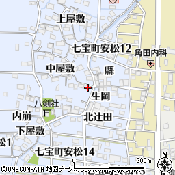 愛知県あま市七宝町安松中屋敷2117周辺の地図