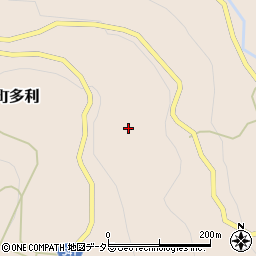 兵庫県丹波市市島町多利周辺の地図