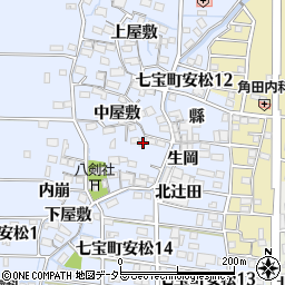 愛知県あま市七宝町安松中屋敷2111周辺の地図