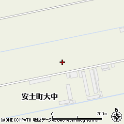 滋賀県近江八幡市安土町大中周辺の地図